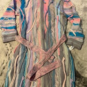 COOGI Sunburst Zip Hoody Sweater Dress